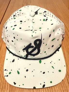Staunch Outfitters Snapback Hat White Green Black Speckled Rope Cap